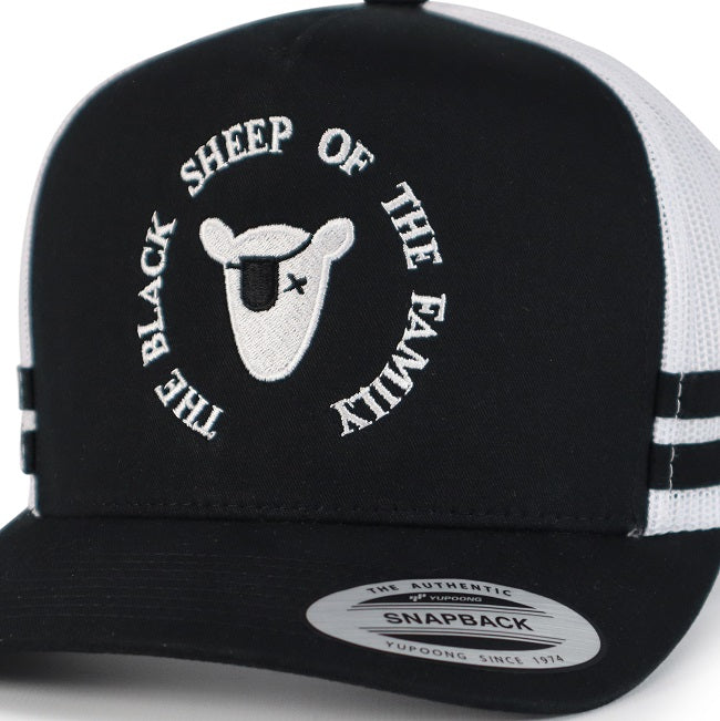 Black Sheep Striped Trucker Cap