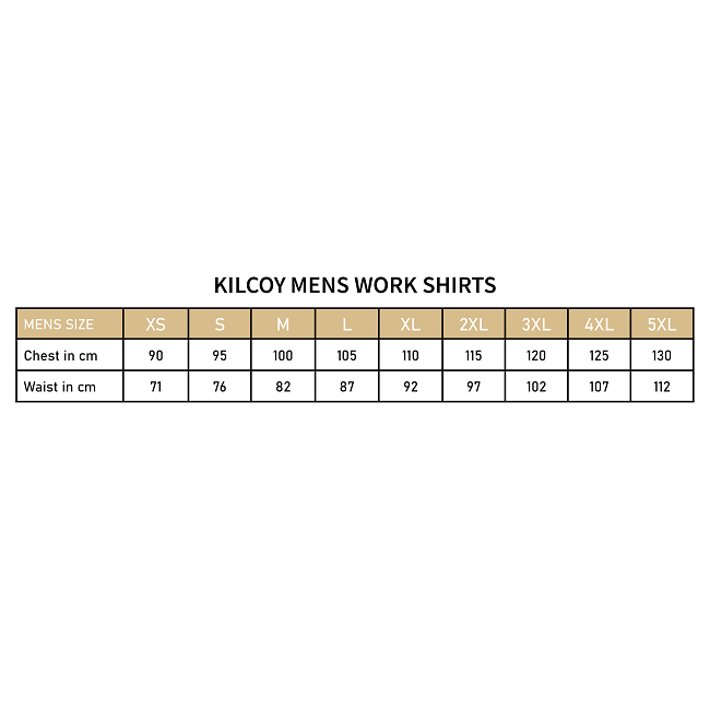 KILCOY | Mens Half Button Sleeveless Work Shirt - Khaki