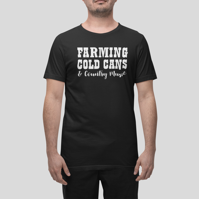 FARMING MENS T-SHIRT - BLACK