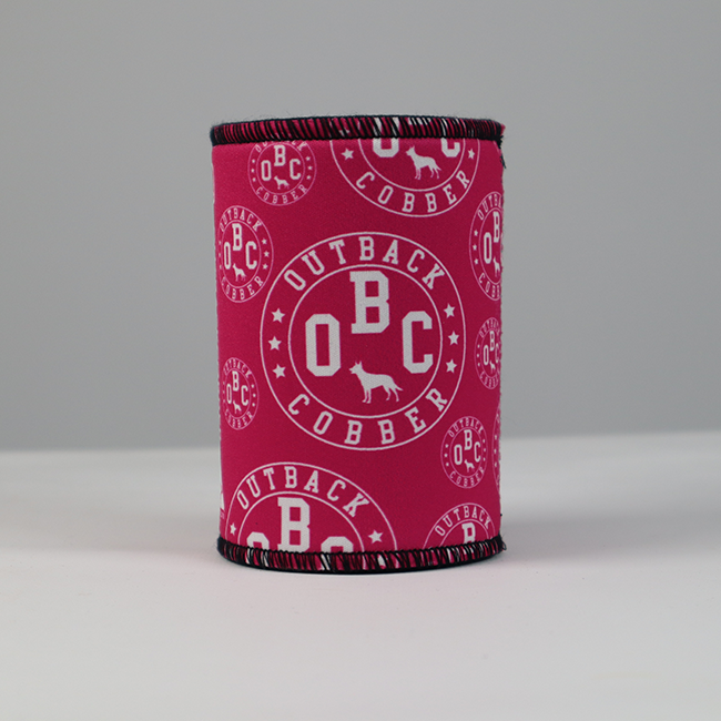 OBC Stubby Cooler Hot Pink