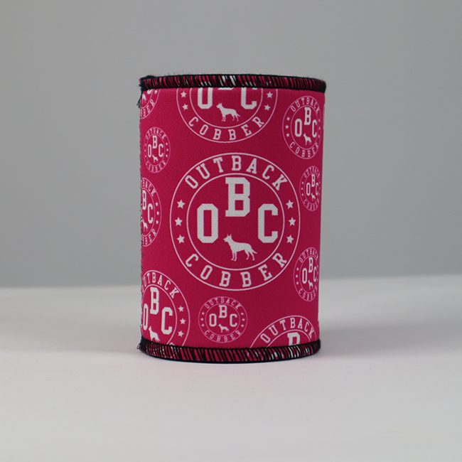 OBC Stubby Cooler Hot Pink