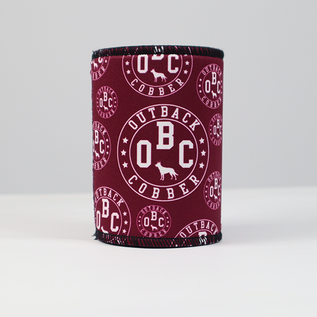 OBC Stubby Cooler Maroon