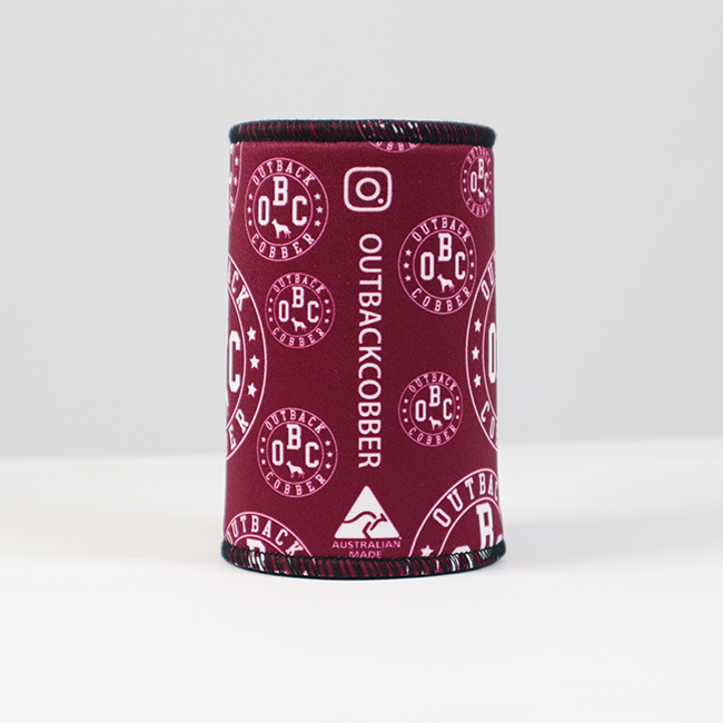 OBC Stubby Cooler Maroon