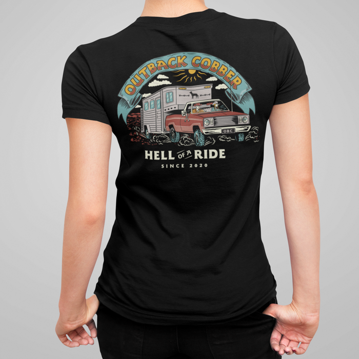 HELL OF A RIDE T-SHIRT - BLACK