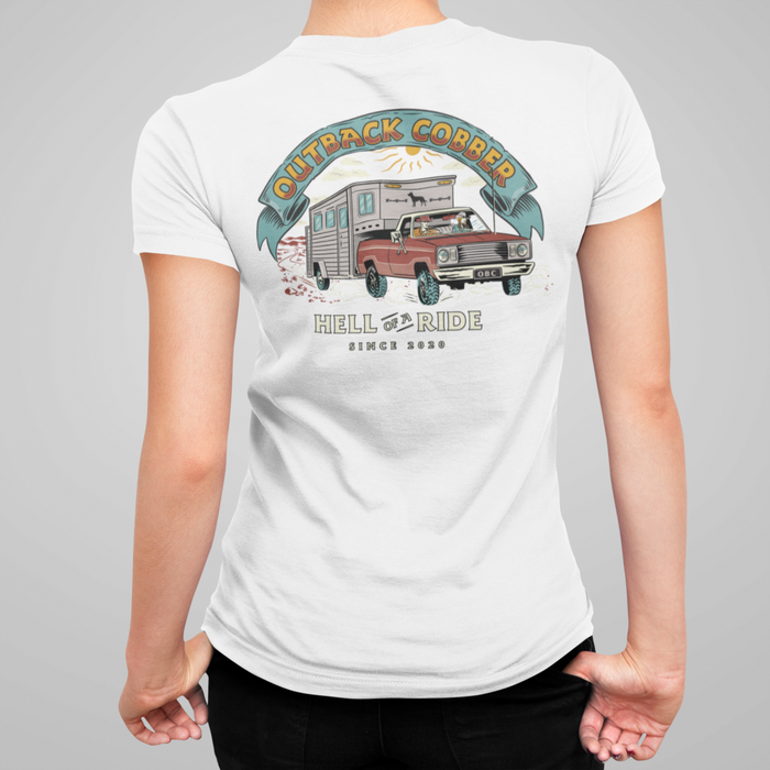 HELL OF A RIDE T-SHIRT - White