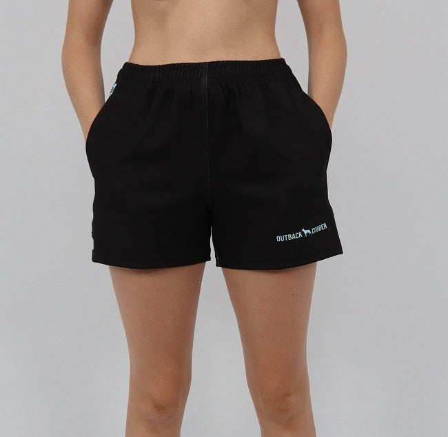 ICON FOOTY SHORTS - BABY BLUE