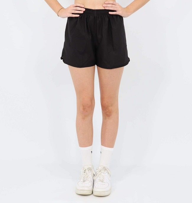 Black Outback Cobber Gym Shorts (No Logo) with Pockets