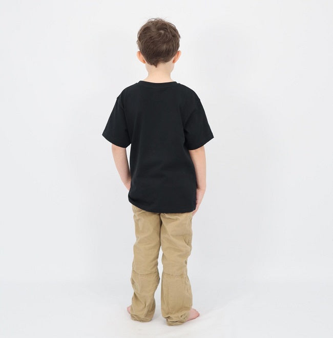 Kids Outback Cobber Script T-Shirt - Black