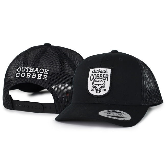 Kilcoy Shield Black Trucker cap